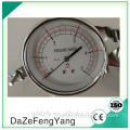 Dual scale chrome plated micro capsule pressure gauge